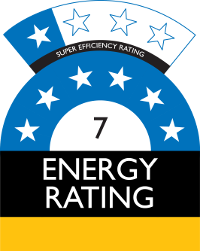 Example of star rating label for cooling